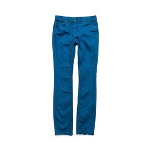 Free People Skinny Jeans Womens 27 Teal Stretch Denim 30” Inseam